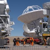 Une partie de l'Atacama Large Millimeter/submillimeter Array (ALMA), à San Pedro de Atacama, au Chili. (Photo d'archives) KEYSTONE/EPA EFE/RODRIGO SAEZ